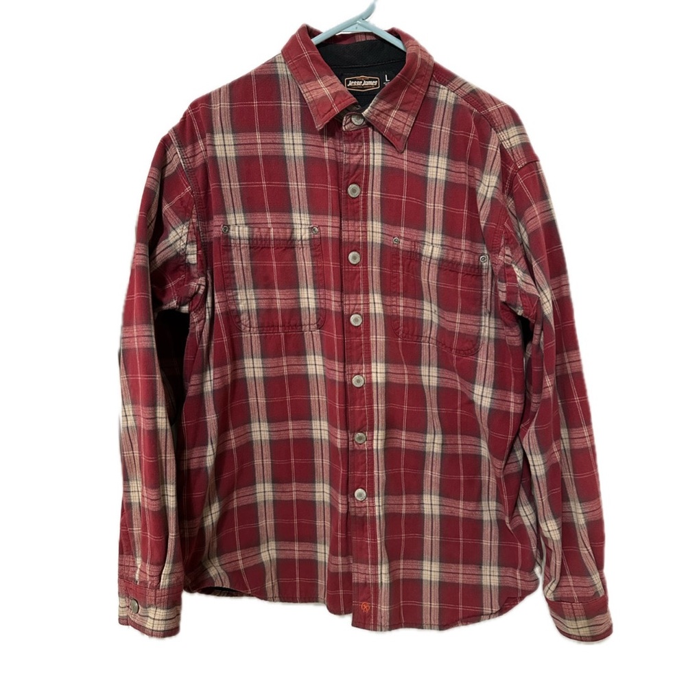 Jesse James Industrial Workwear Trademark Snap Up Long Sleeve